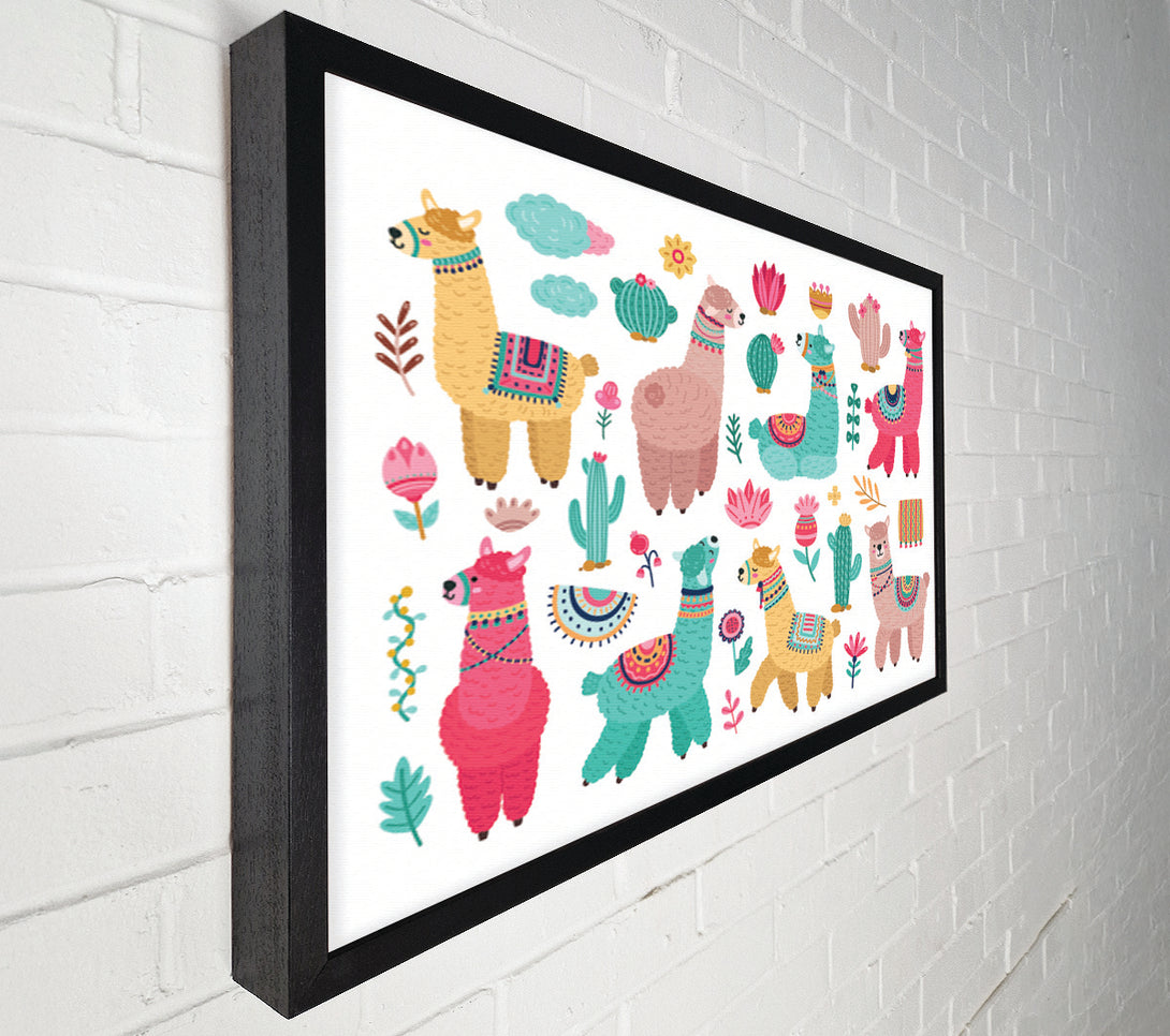  A Canvas Print of The Alpaca Collection Canvas Wall Art