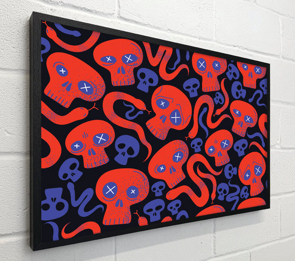 Red Skull And Snakes