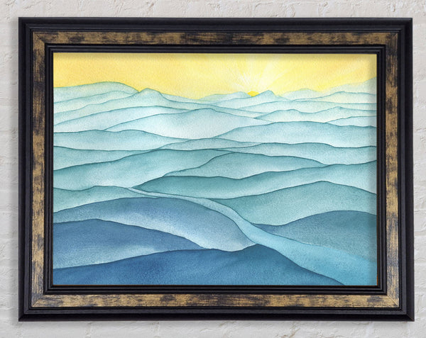 The Gentle Ripple Waves Framed Print