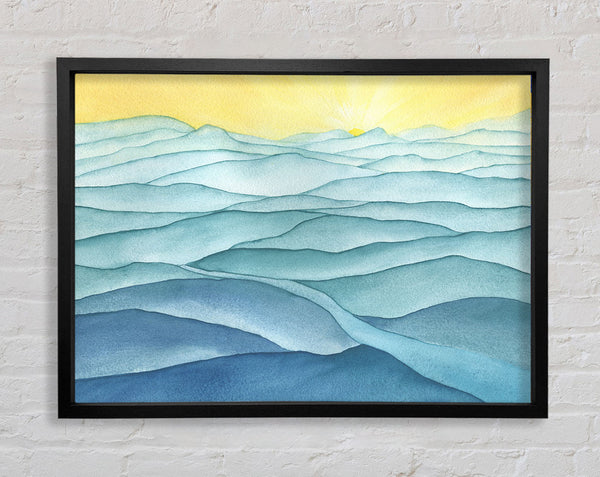 The Gentle Ripple Waves Framed Print