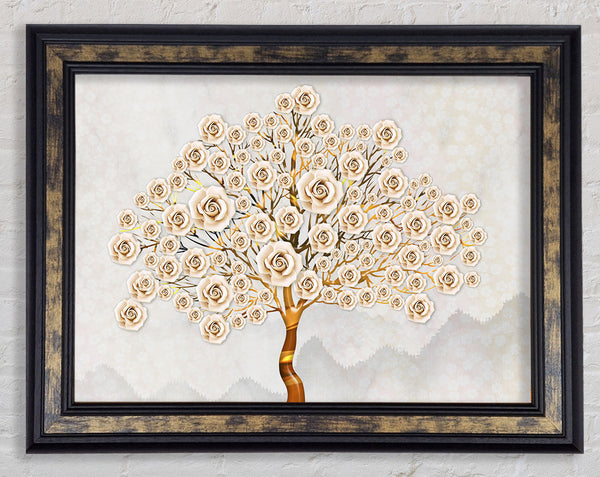 Huge Rose Tree Framed Print