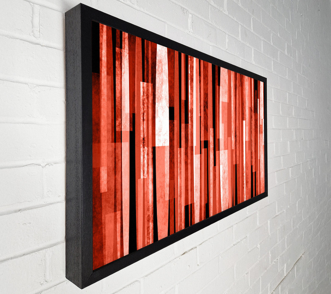  A Canvas Print of Red Line Drop Canvas Print