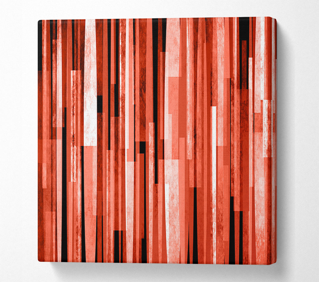  A Canvas Print of Red Line Drop Canvas Print