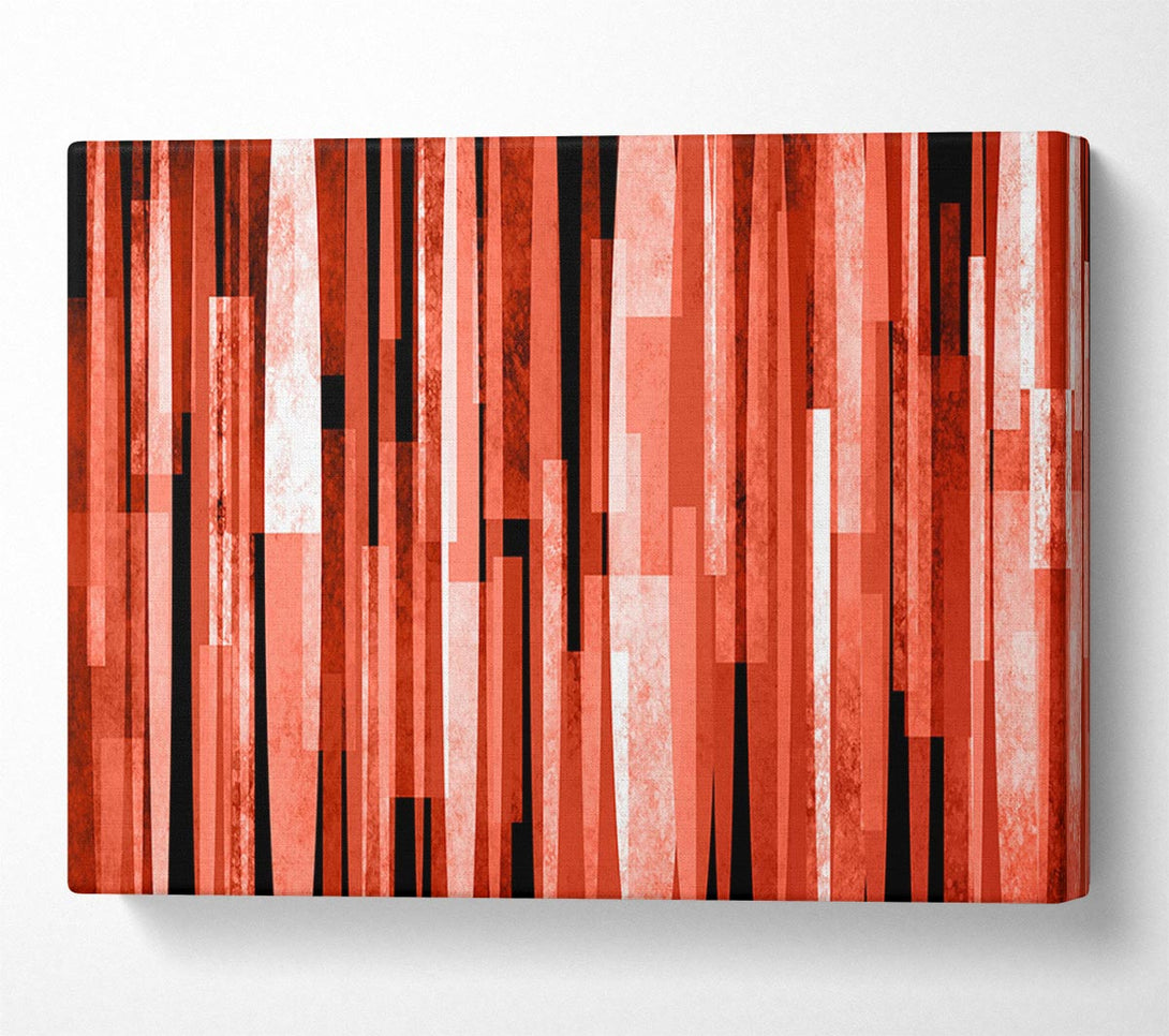  A Canvas Print of Red Line Drop Canvas Print