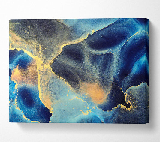 The Flow Of The Universe Glitter Canvas Wall Art