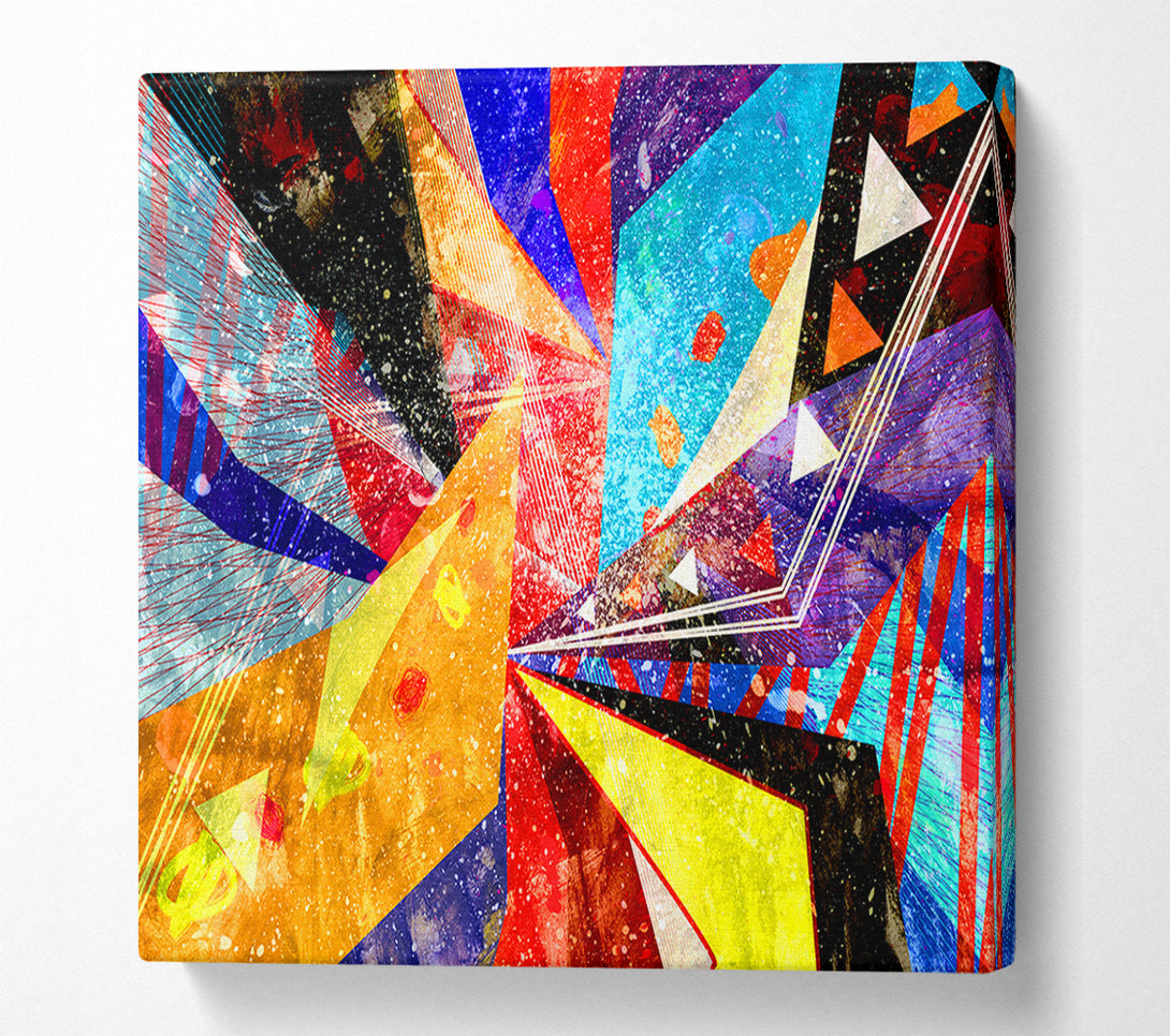  A Canvas Print of Triangles Of Life Pattern Canvas Art