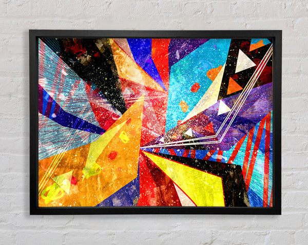 Triangles Of Life Pattern Framed Print