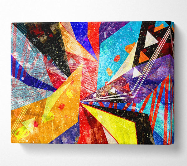  A Canvas Print of Triangles Of Life Pattern Canvas Art