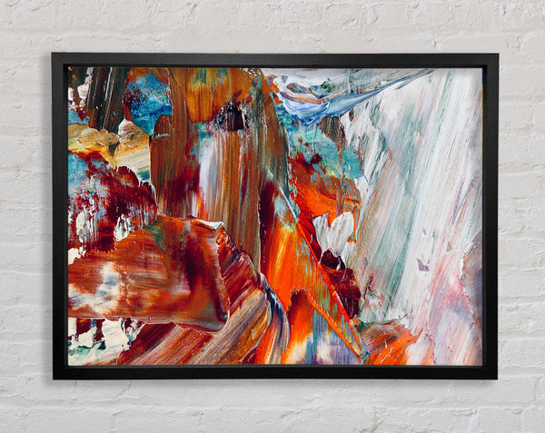 The Swipes Of The Paint Brush Framed Print