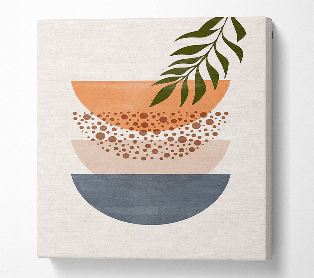  A Canvas Print of Three Semicircles Of Art Canvas Wall Art
