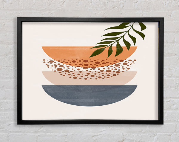 Three Semicircles Of Art Framed Print