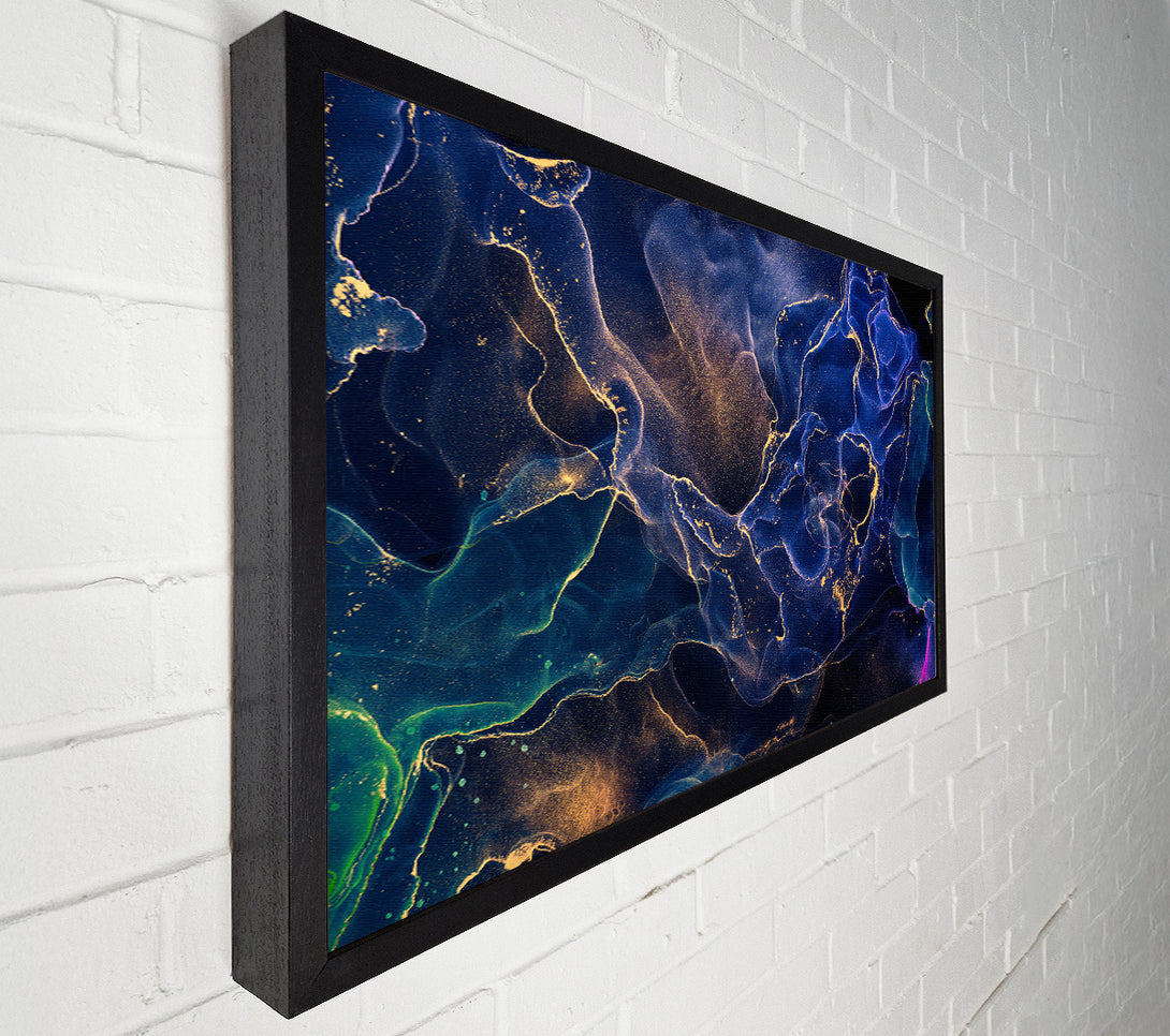  A Canvas Print of Deep Ocean World Glitter Canvas Print