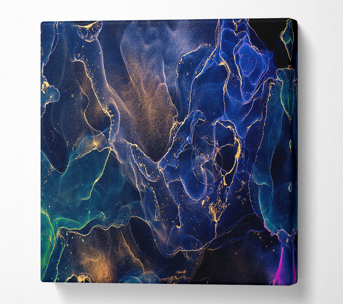  A Canvas Print of Deep Ocean World Glitter Canvas Print