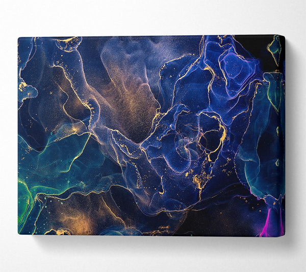  A Canvas Print of Deep Ocean World Glitter Canvas Print