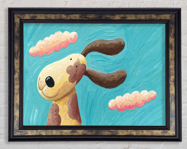 The Dog In The Wind Framed Print
