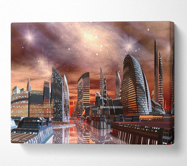  A Canvas Print of The Future City Of The World Canvas Art