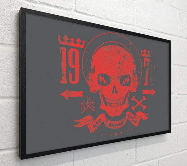 Retro Skull Red