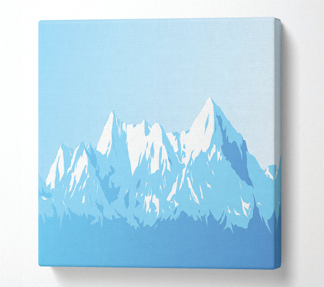  A Canvas Print of The Blue Mountain Snow Canvas Print