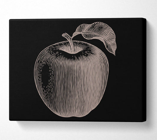 The Drawn Apple Canvas Wall Art
