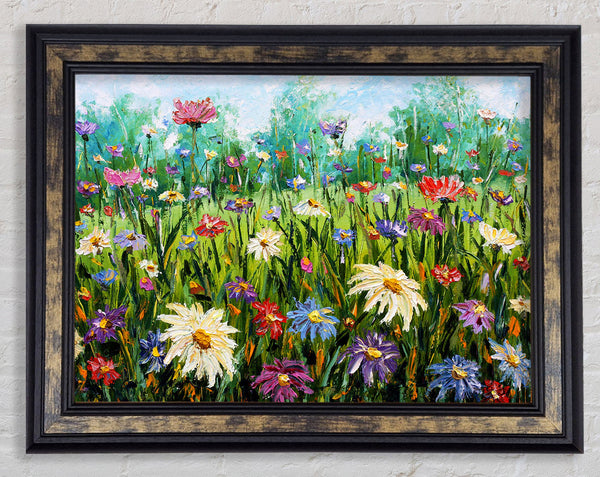 Lovely Spring Flowers Art Framed Print