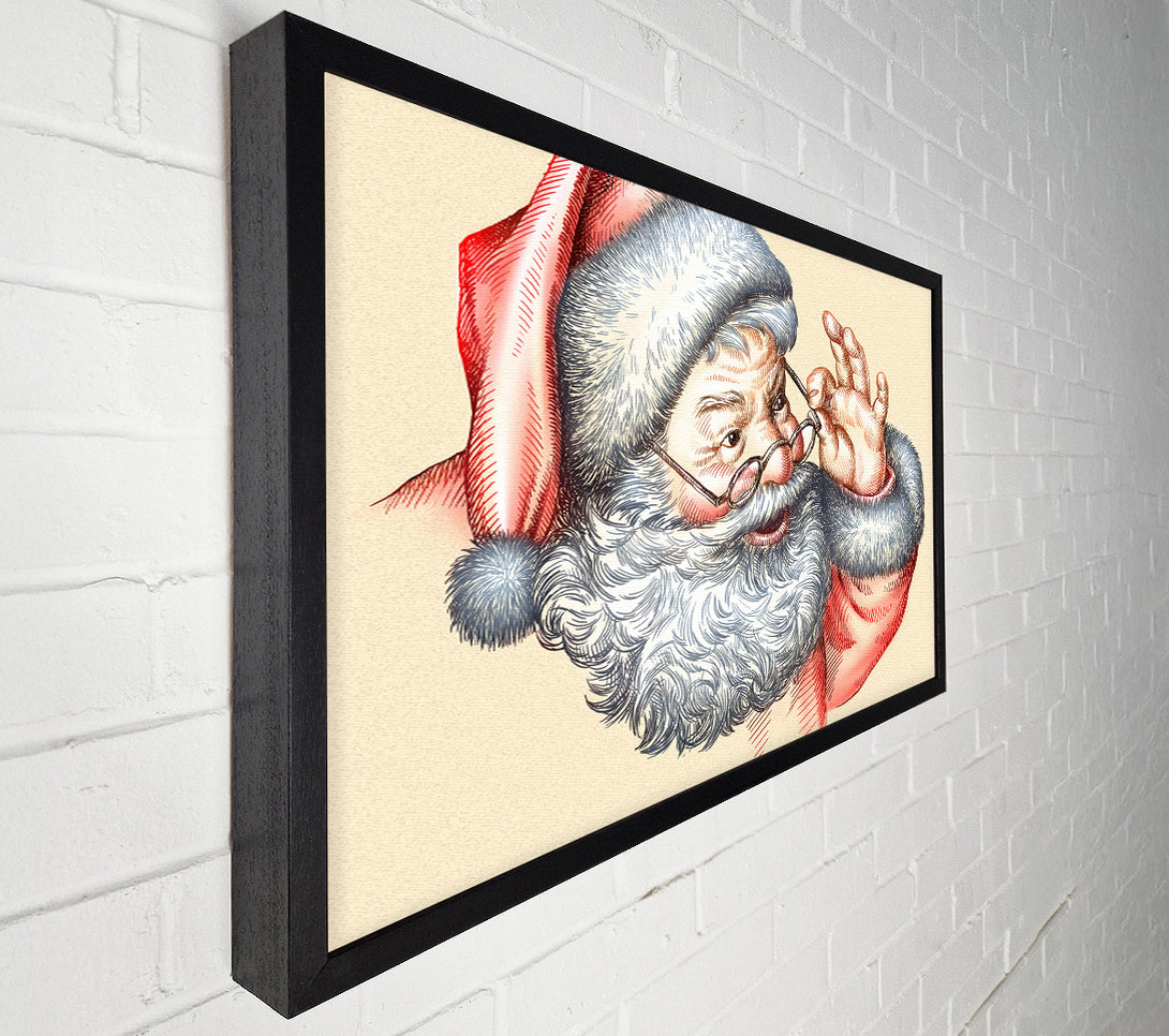  A Canvas Print of Santa Is Here Canvas Wall Art
