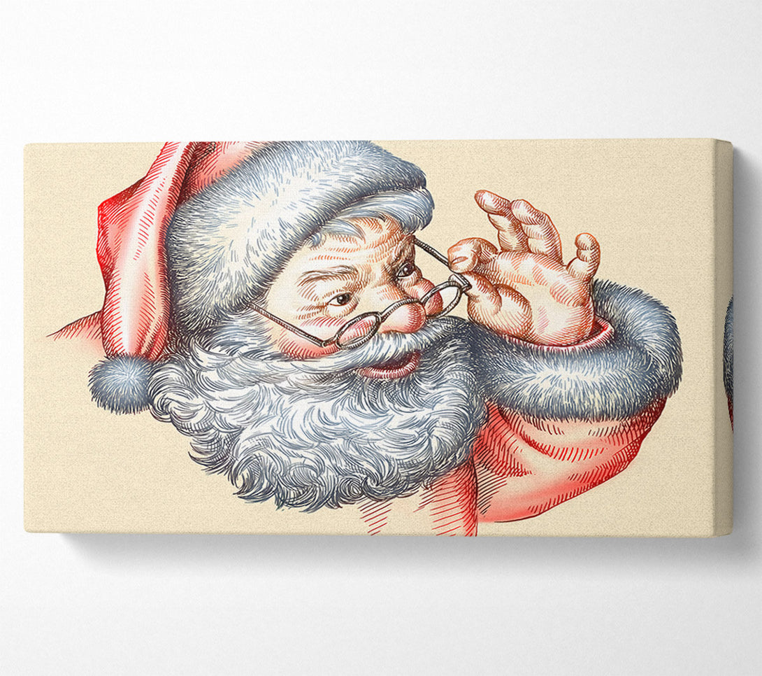  A Canvas Print of Santa Is Here Canvas Wall Art
