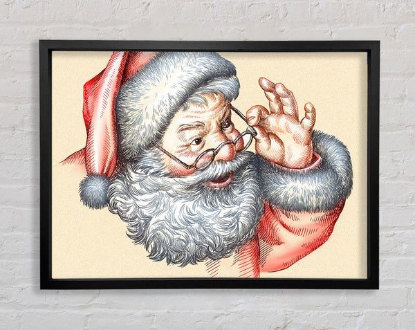 Santa Is Here Framed Print