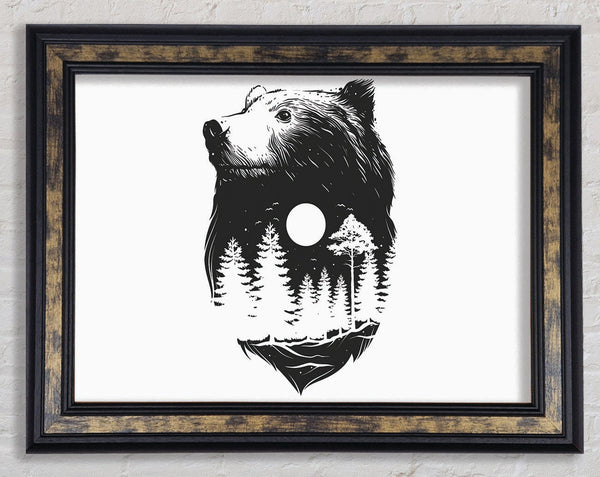 Camp With The Bears Framed Print