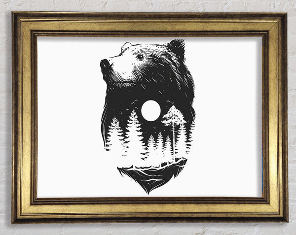Camp With The Bears Framed Print