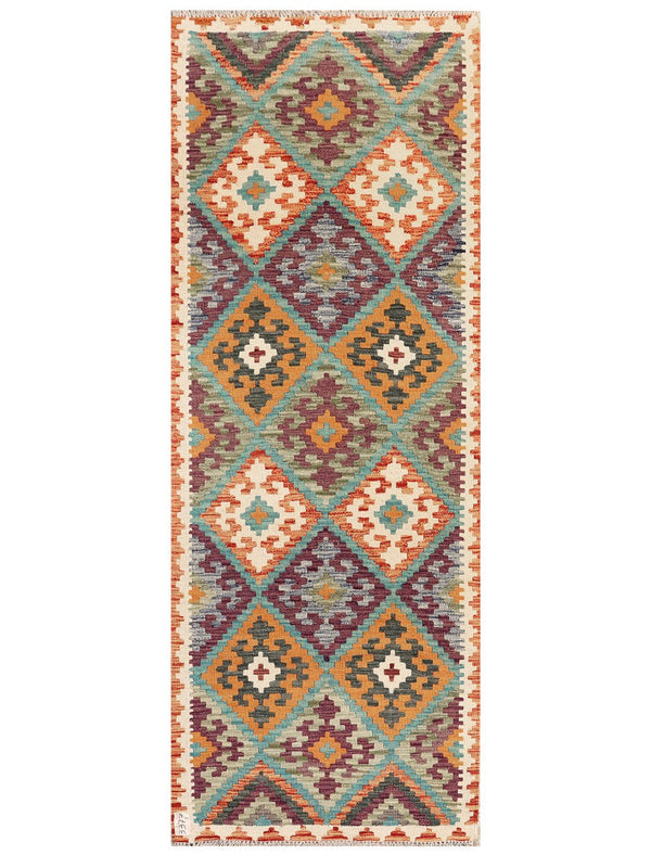 Maimana Afghanistan Kilim Rug - 196 x74 cm