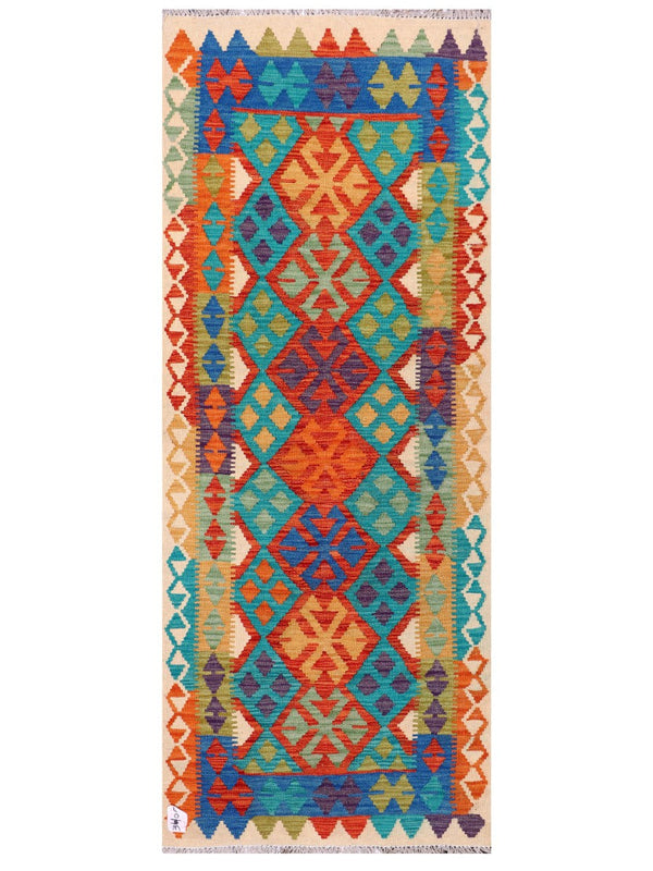 Maimana Afghanistan Kilim Rug - 195 x80 cm