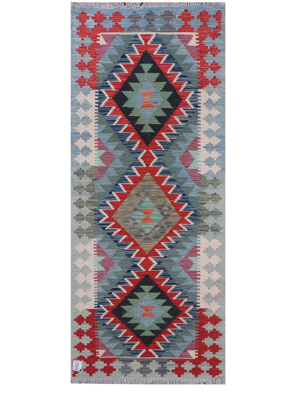Maimana Afghanistan Kilim Rug - 185 x75 cm