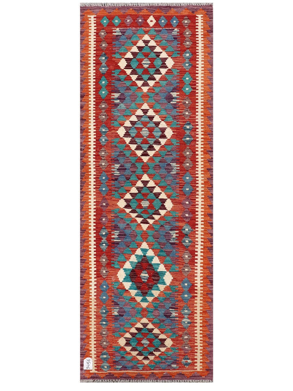 Maimana Afghanistan Kilim Rug - 191 x67 cm