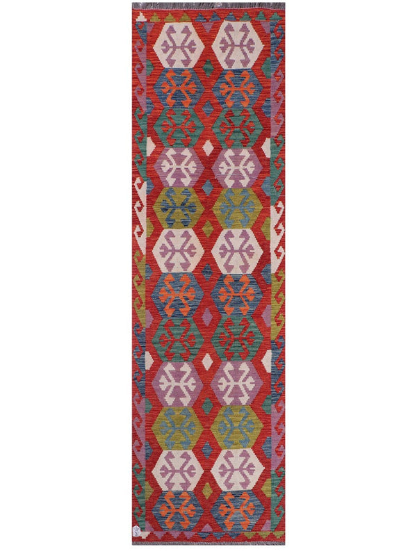 Maimana Afghanistan Kilim Runner - 297 x 84 cm