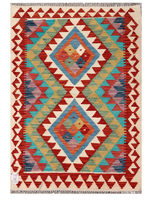 Maimana Afghanistan Kilim Rug - 124 x 85 cm