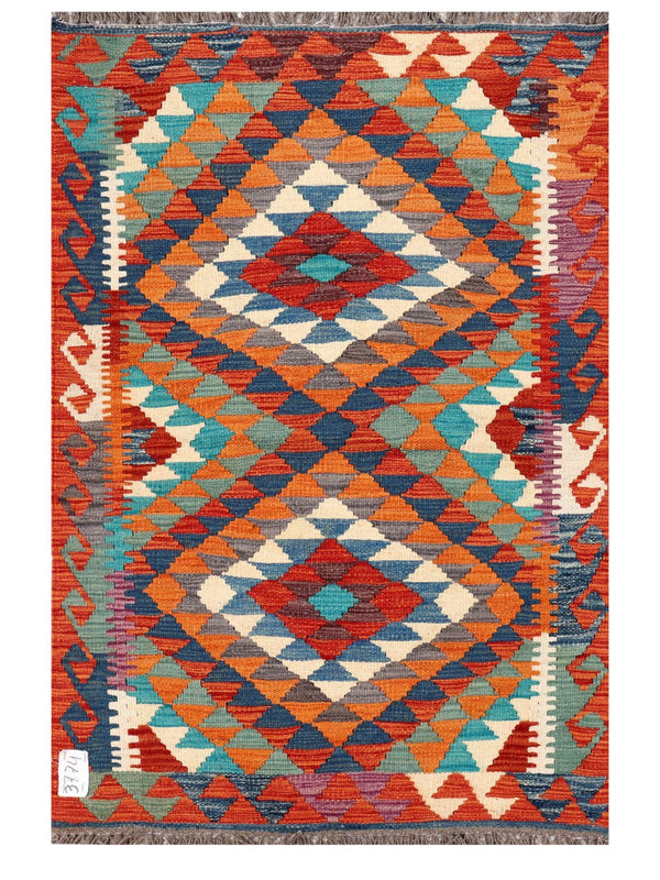 Maimana Afghanistan Kilim Rug - 127 x 85 cm