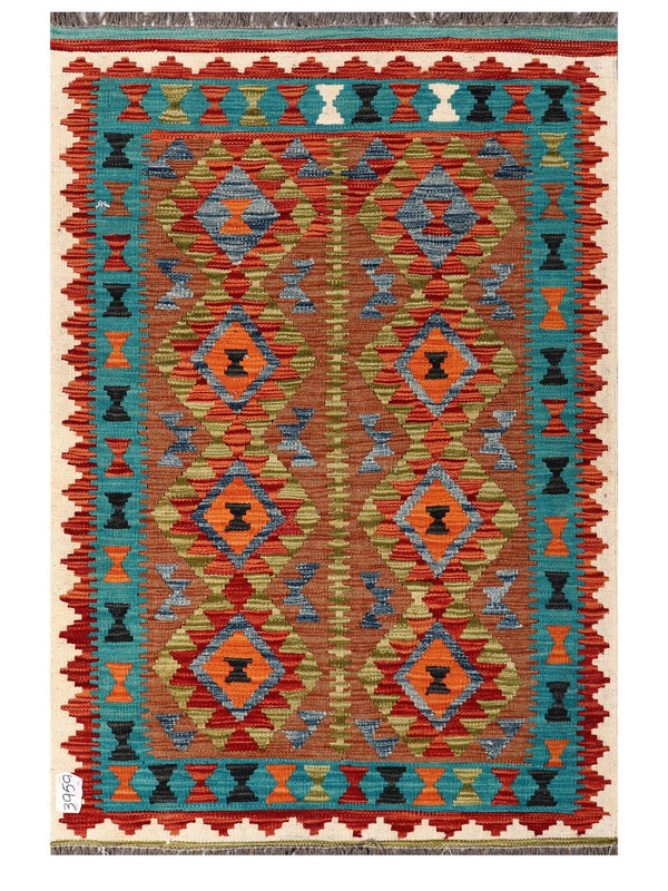 Maimana Afghanistan Kilim Rug - 150 x101 cm