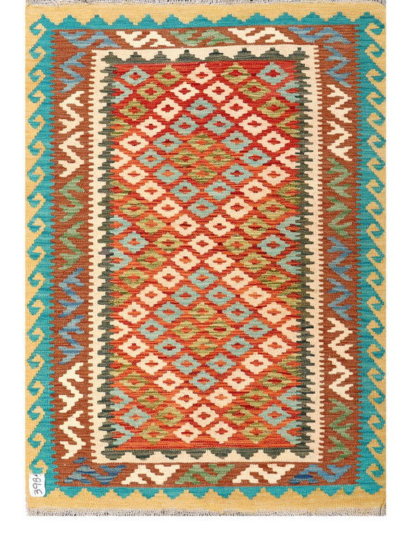 Maimana Afghanistan Kilim Rug - 148 x103 cm