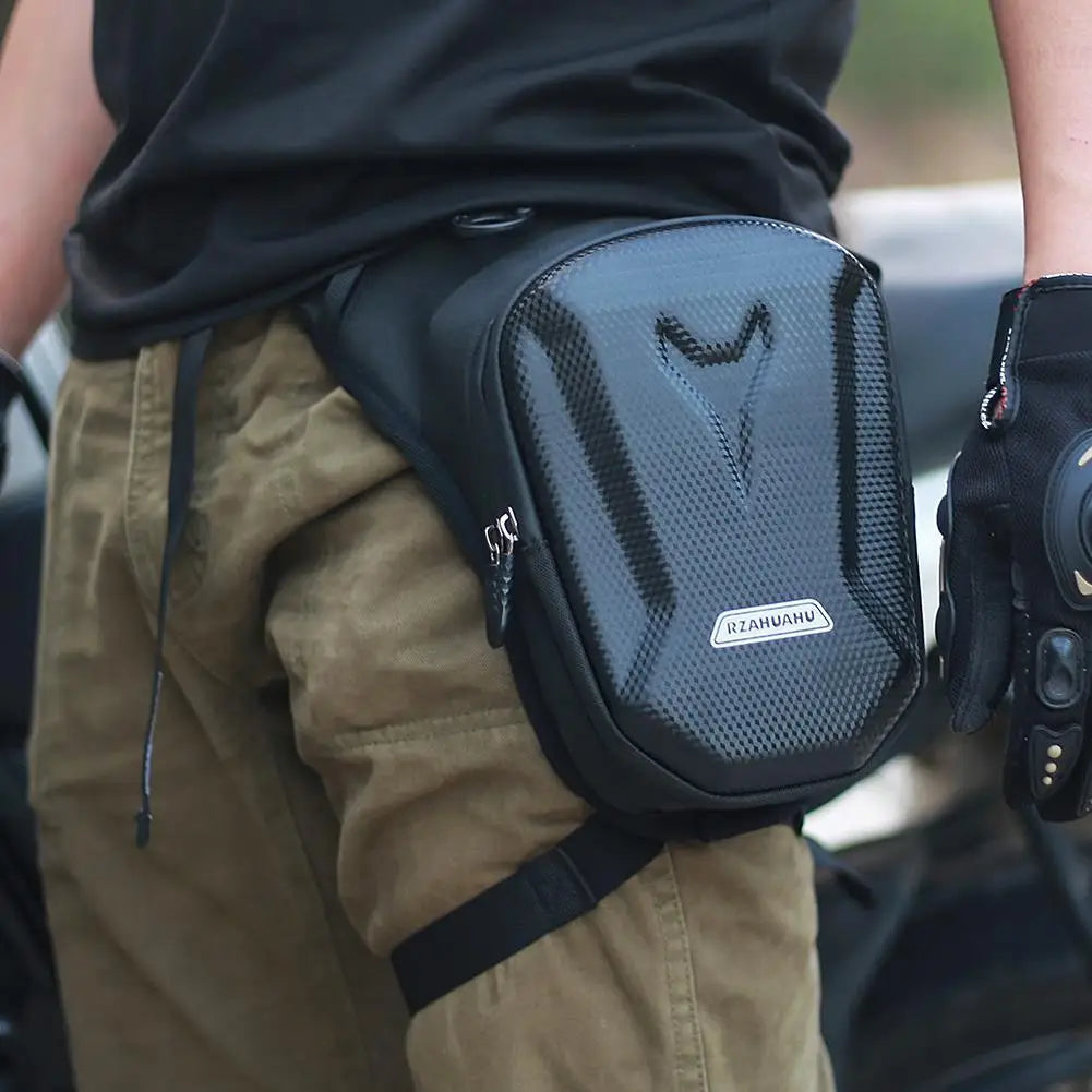Tactical- Travel Bag Waterproof Motorcycle Waist Leg Bag Men Hip Bum Pack Leg Side Bag Ride Bags Outdoor Casual Fanny Pack Bag