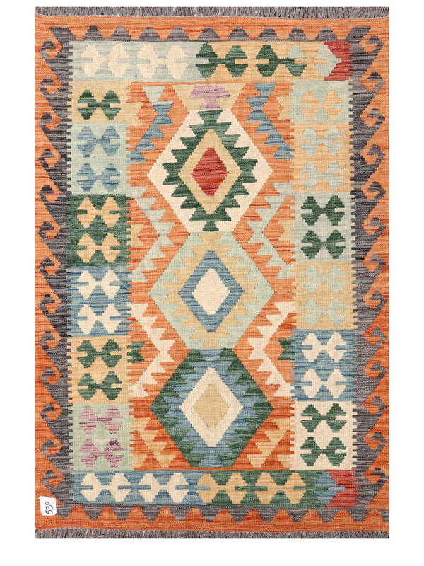 Maimana Afghanistan Kilim Rug - 153 x102 cm