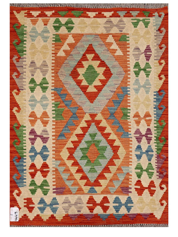 Maimana Afghanistan Kilim Rug - 120 x 85 cm