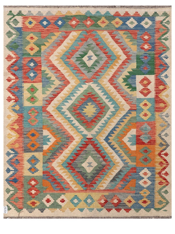 Maimana Afghanistan Kilim Rug - 192 x154 cm
