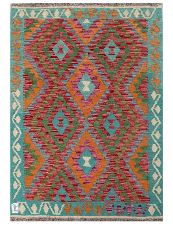 Maimana Afghanistan Kilim Rug - 143 x95 cm