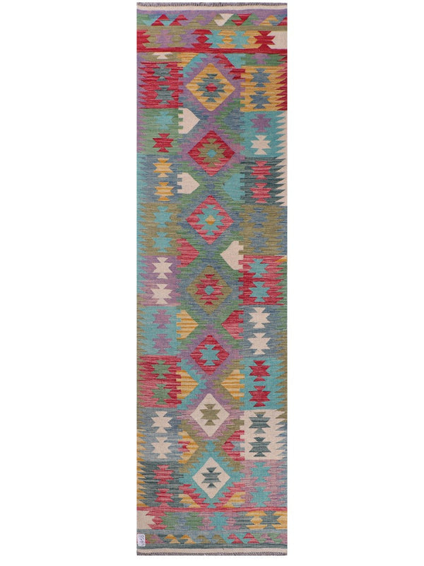 Maimana Afghanistan Kilim Runner - 297 x 81 cm
