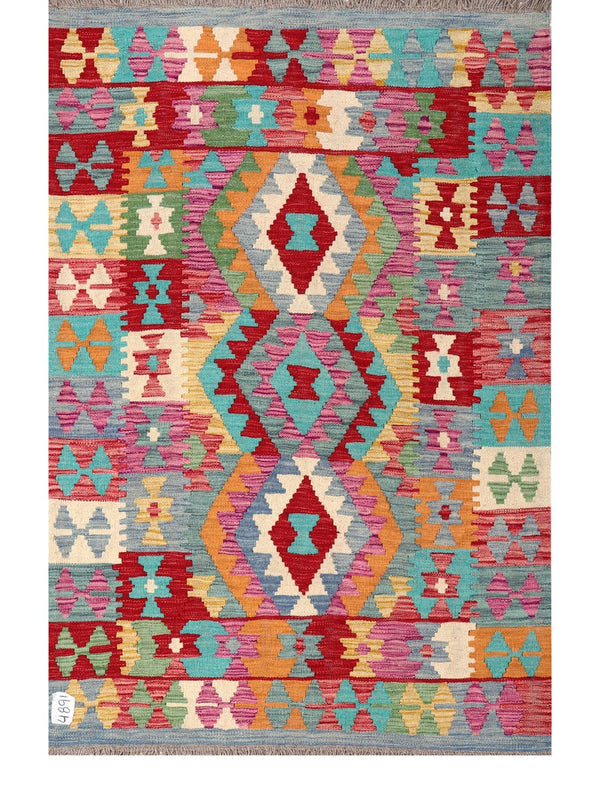 Maimana Afghanistan Kilim Rug - 157 x104 cm