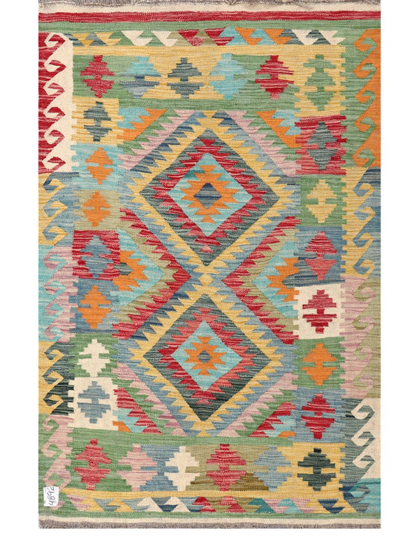 Maimana Afghanistan Kilim Rug - 158 x103 cm