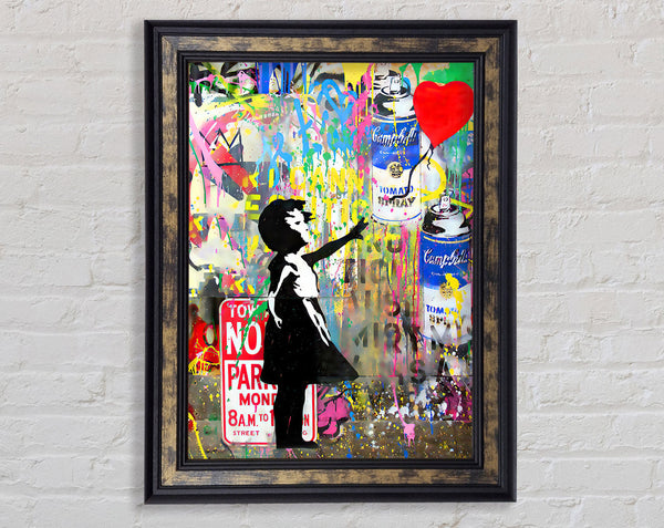 Banksy Balloon Girl Framed Print