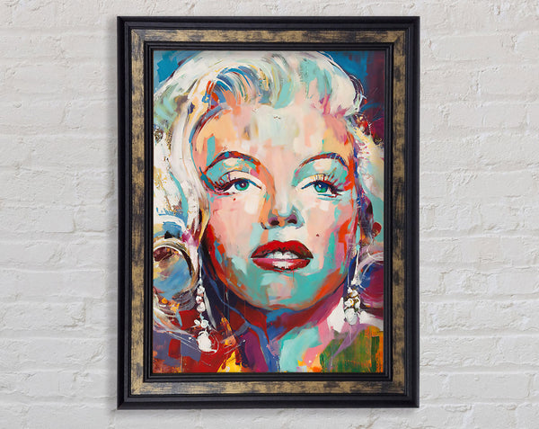 Marilyn Monroe Graffiti Framed Print