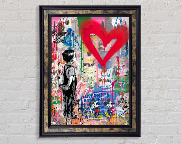 Heart Ponder Framed Print