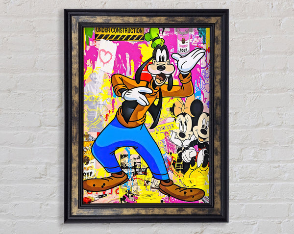 Goofy Graffiti Framed Print